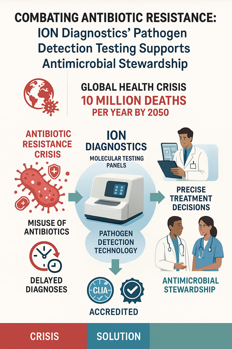 Combating Antibiotic Resistance: How ION Diagnostics’ Pathogen Detection Testing Supports Antimicrobial Stewardship
